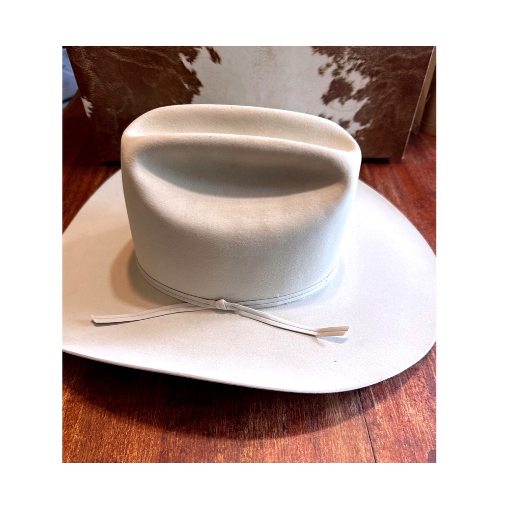 Vintage Resistol 30X Beaver‎ Silver Belly Cowboy Hat M.L. Leddy Texas 6 3/4